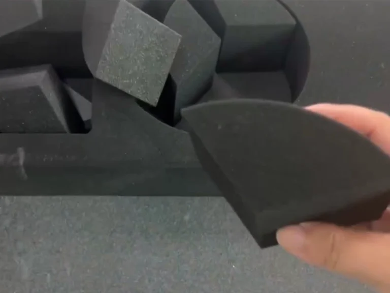EVA foam insert evidence for a CNC cutting sample report