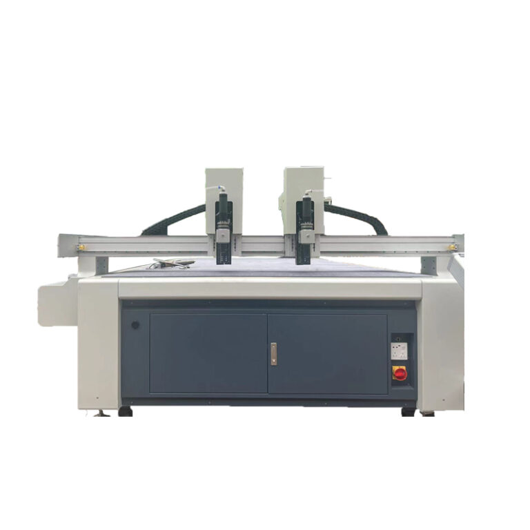 Flatbed digital cutter prepared for factory acceptance inspection
