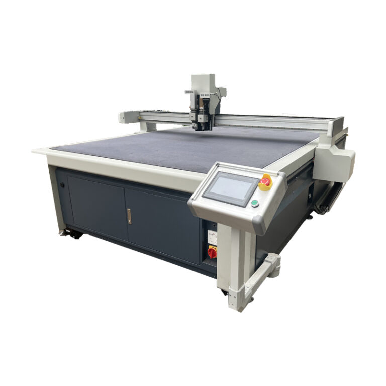 Touchscreen used during the first days of CNC cutter operator training