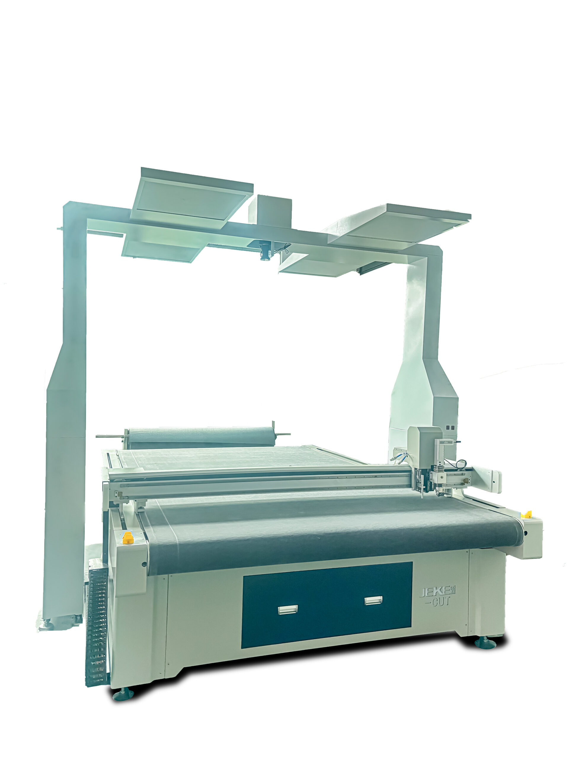 JEKE flatbed digital cutting machine for flexible material cutting